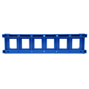 BIX 6-port Keystone Mounting Plate - Blue