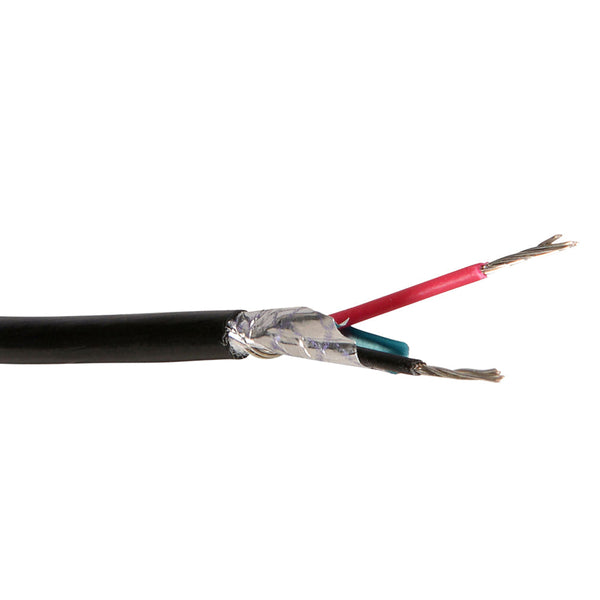 1000ft 2C Audio Bulk Cable - 22AWG Stranded 90% Braid, 100% Foil CMP