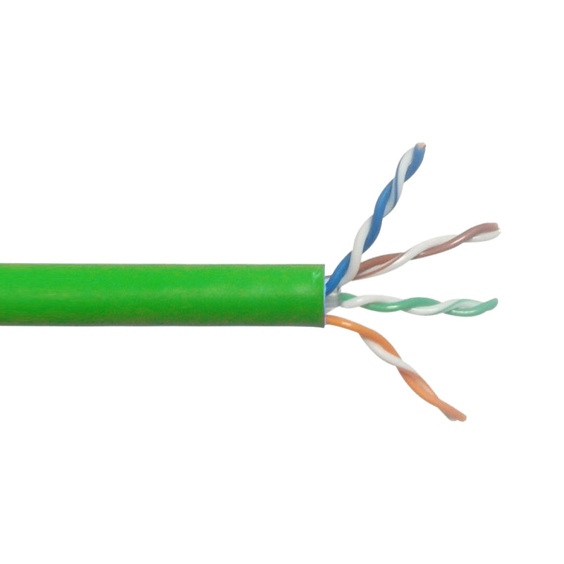 1000ft CAT6A Solid U/UTP 650Mhz 23AWG CMP Plenum Bulk Cable