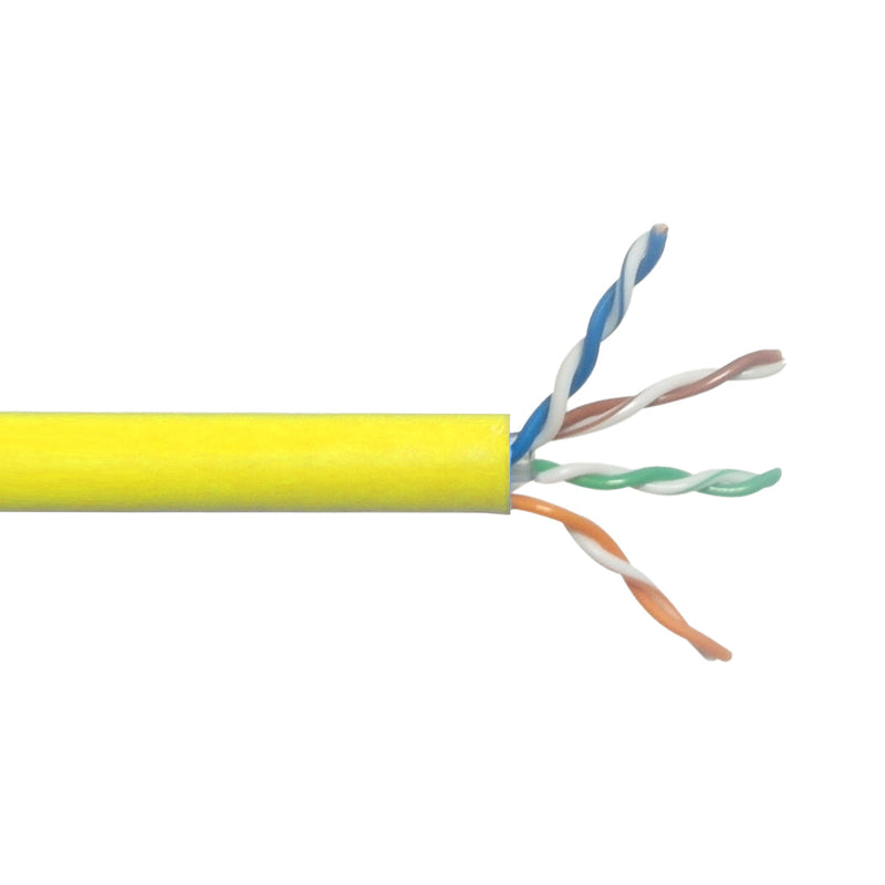 1000ft CAT6A Solid U/UTP 650Mhz 23AWG CMP Plenum Bulk Cable