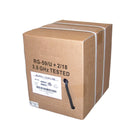 100ft RG59 20AWG BC 95% CCA Braid + 2C 18AWG CCA Siamese Bulk Cable CMR - Black