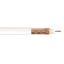 1000ft RG59 BC 20AWG Bulk Cable, 95% BC Braid CMP - White