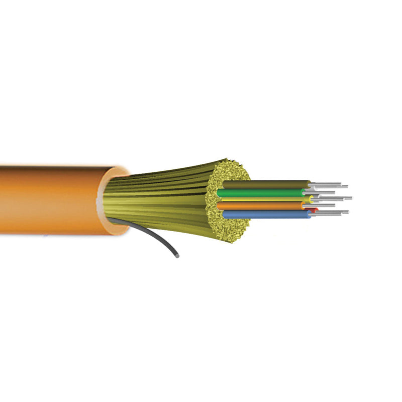 50 Micron Multimode OM2 I/O AFL Corning ClearCurve OFNP Per Meter - Orange