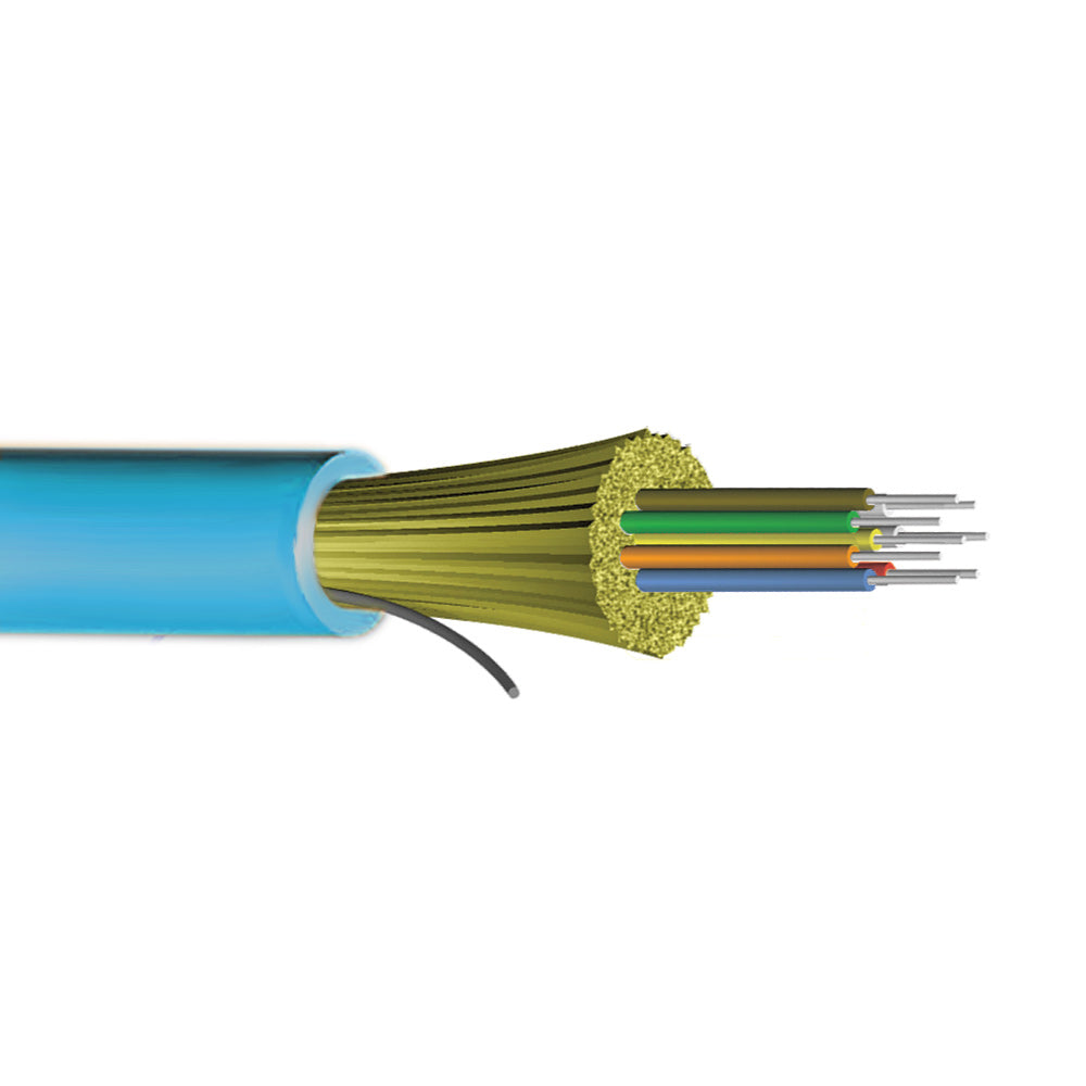 OM4 Multimode 50 Micron Indoor/Outdoor AFL (Corning ClearCurve) - OFNP Plenum Fiber Bulk Cable (per meter - 12-strand
