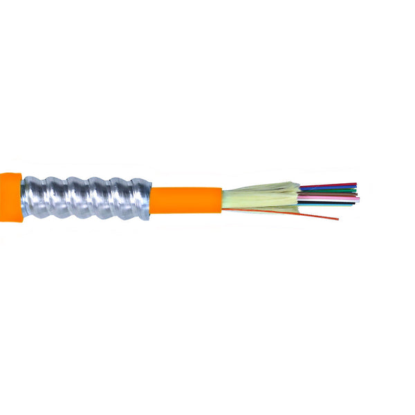 12-Fiber 62.5 Micron Multimode OM1 Armored AFL Corning InfiniCor OFCP Per Meter - Orange