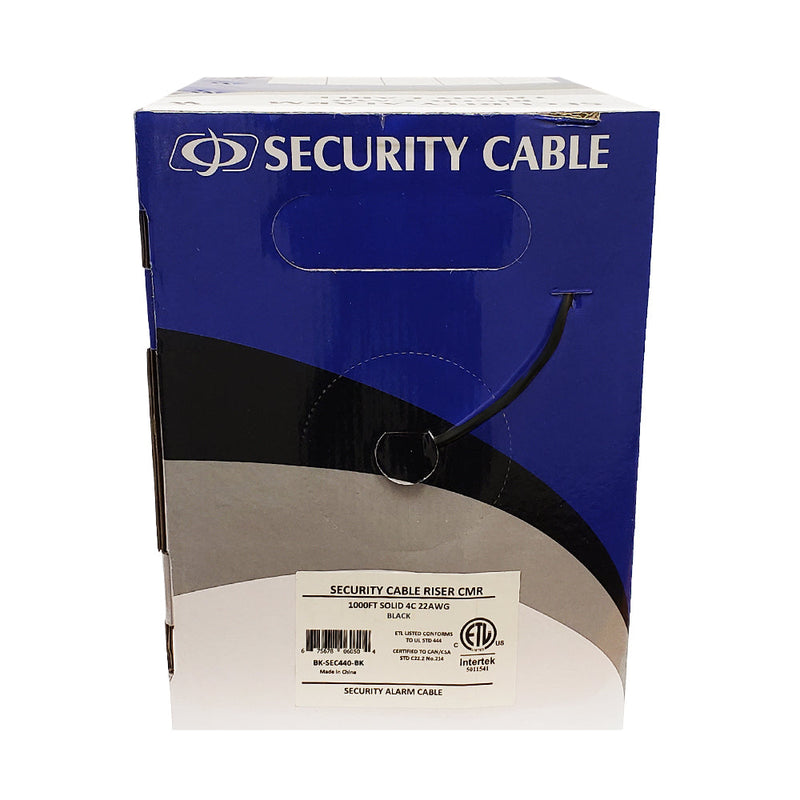 1000ft Station Z Quad Security Cable - 4C 22AWG Solid Cable CMR Riser
