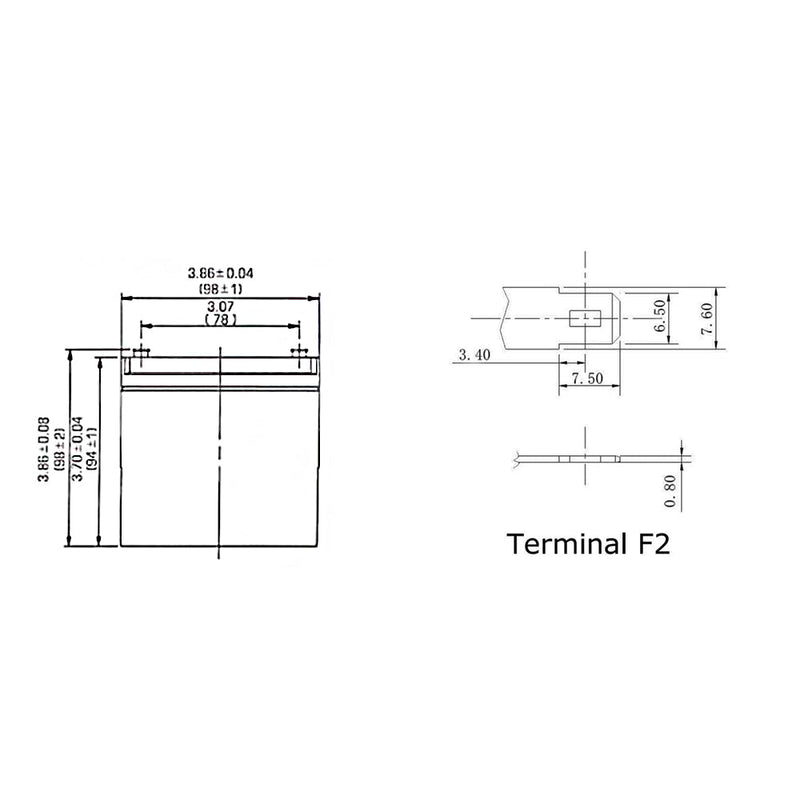 Sealed Lead Acid Battery 12V 12amp x 2