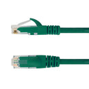 RJ45 Cat5e 350MHz Molded Patch Cable - Premium Fluke® Patch Cable Certified - CMR Riser Rated - Green