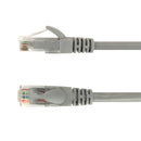 RJ45 Cat5e 350MHz Molded Patch Cable - Premium Fluke® Patch Cable Certified - CMR Riser Rated - Grey