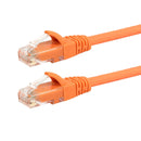 RJ45 Cat5e 350MHz Molded Patch Cable - Premium Fluke® Patch Cable Certified - CMR Riser Rated - Orange