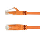 RJ45 Cat5e 350MHz Molded Patch Cable - Premium Fluke® Patch Cable Certified - CMR Riser Rated - Orange