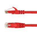 RJ45 Cat5e 350MHz Molded Patch Cable - Premium Fluke® Patch Cable Certified - CMR Riser Rated - Red