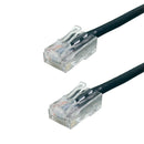 No Boot Custom RJ45 Cat6 550MHz Assembled Patch Cable - Black