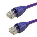 Regular Boot Custom RJ45 CAT5E 350MHz Assembled Patch Cable - Purple
