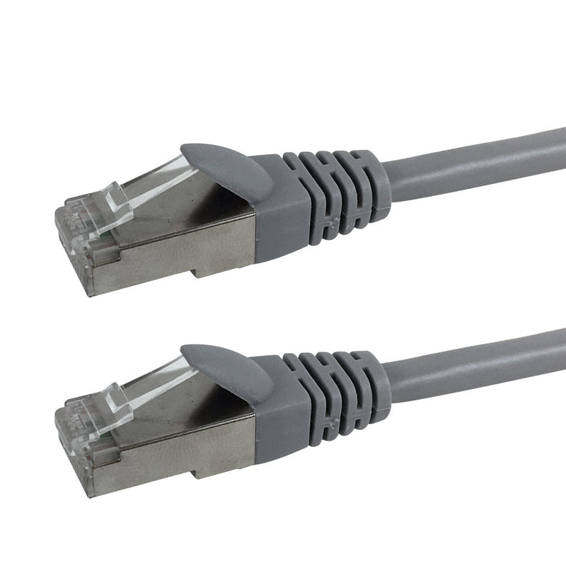 RJ45 Cat5e Stranded Shielded 26AWG Molded Premium Fluke® Patch Cable Certified - CMR Riser Rated