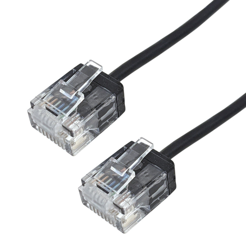 Cat6A UTP Micro-Thin Molded Patch Cable 32AWG - Riser CMR