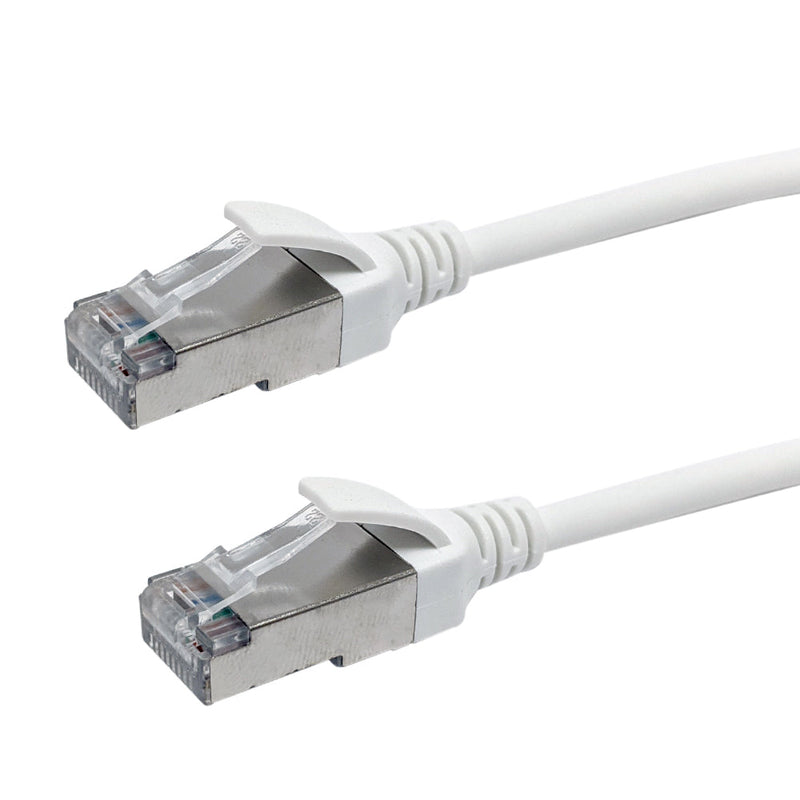 Cat8 FFTP 40G Ultra-Thin Molded Patch Cable 30AWG - Riser CMR