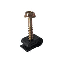 Cable/Ground Wire Clips - Screw Down - Black - Pack of 100