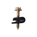 Cable/Ground Wire Clips - Screw Down - Black - Pack of 100