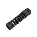 Cable Gland with Strain Relief M25x1.5 Thread - Cable OD 13~18mm - IP68 - Black