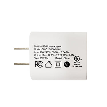 PATONA Caricatore USB-C 20W Power Delivery 3.0 - Alimentatore Rapido Con QC3.0 Per Smartphone - Adattatore Da Muro 5V/3A 9V/2.22A 12V/1.67A - Nero