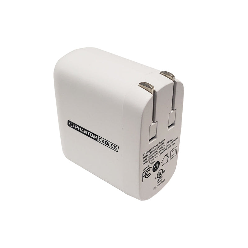 USB Wall Charger - 65W - USB Type-C - GaN & PPS - White