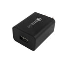 USB Wall Charger - Qualcomm Quick Charge 3.0 - Black