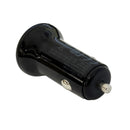 Car Charger Adapter - 1 Port Type C 24W PD 3.0 and 1 Port Type A 12W QC 3.0 - Black