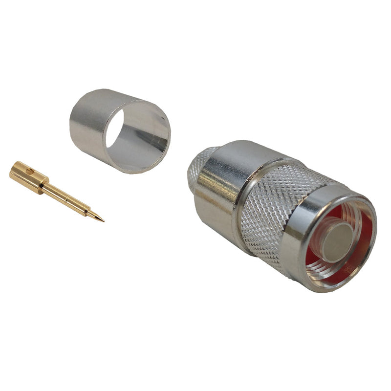 N-Type Male Crimp Connector for LMR-600 50 Ohm 6GHz