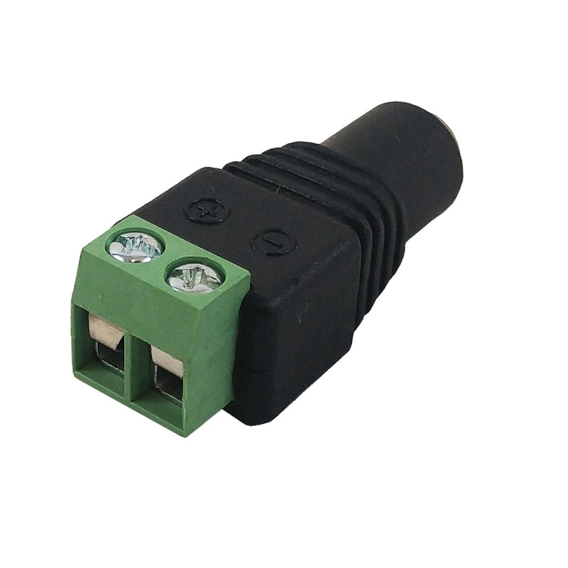 DC Power Connector Female 2.1mm x 5.5mm Screw Down