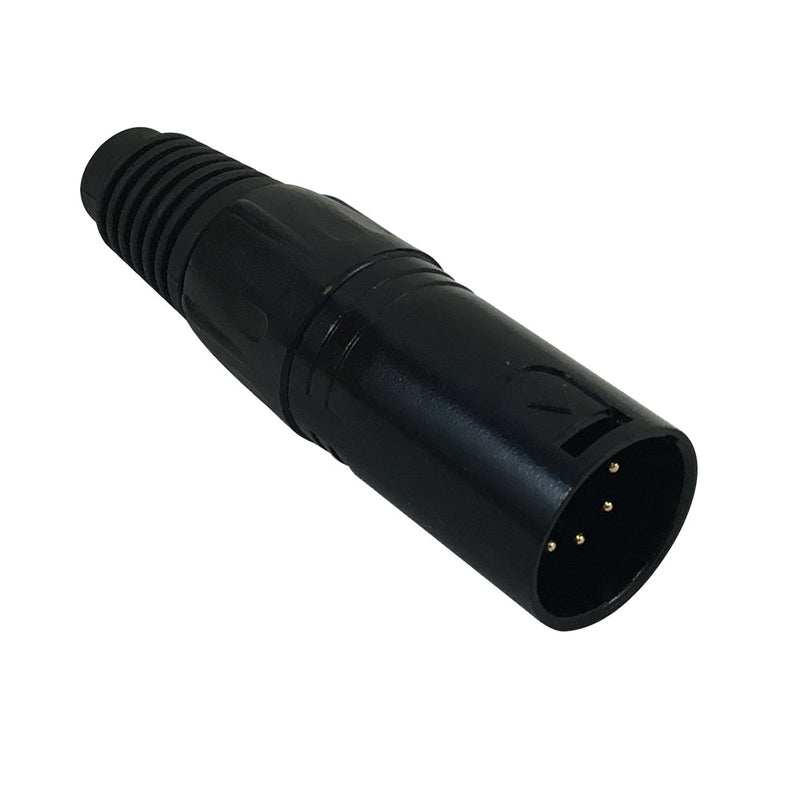 DMX 5-pin Male Connector - Black