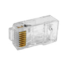 RJ45 Cat5e/Cat6 Pass-Through Plug (Solid or Stranded) (8P 8C) - Pack of 50