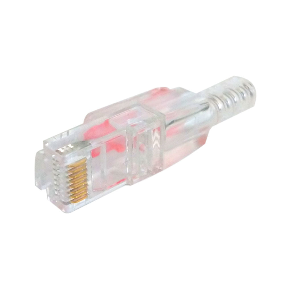 Locking Rj45 Cables RJ45 Cat6/Cat6a Locking 3-pcs Plug with Boot for Solid or Stranded Rou