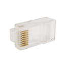 RJ45 Cat6 Plug with Snagless Tab for Stranded Round Cable (8P 8C) - Pack of 50