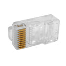 RJ45 10-Position Plug for Flat Cable (10P 10C) - Pack of 50