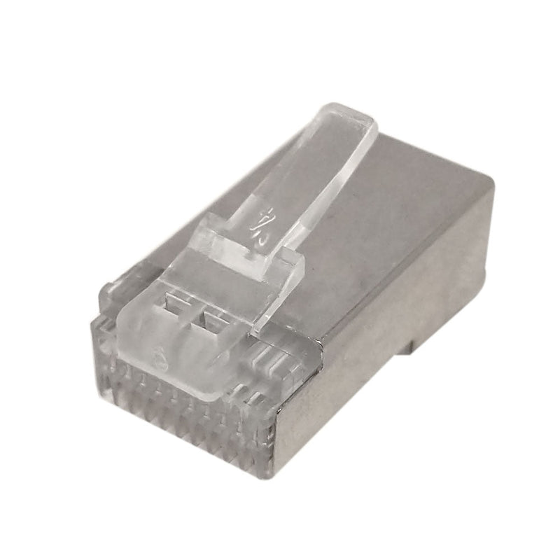 RJ50 Cat5e Plug Shielded for Round Stranded Cable 10P 10C