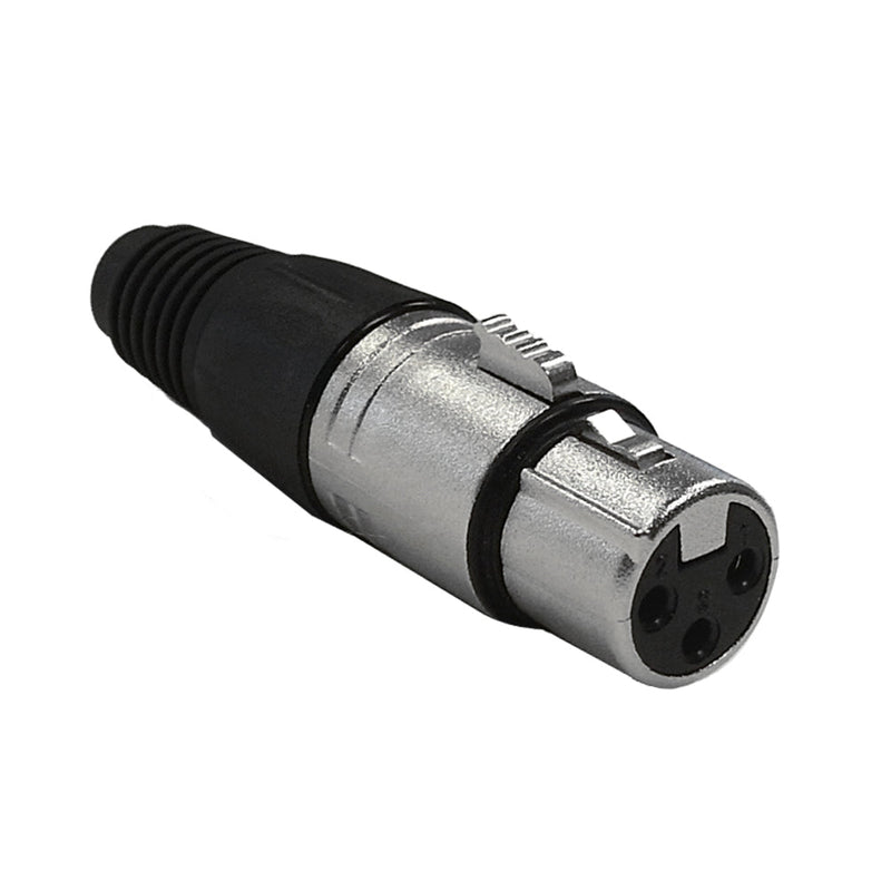 XLR Female Solder Connector Nickel, Gold Plated