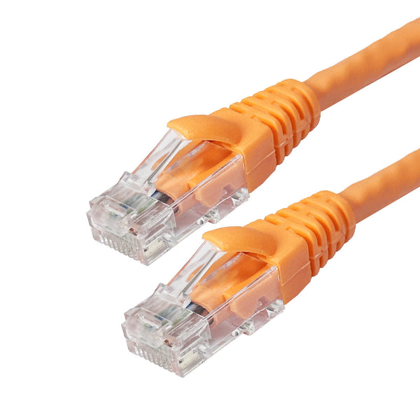 Molded Boot Custom RJ45 Cat6 550MHz Assembled Patch Cable - Orange