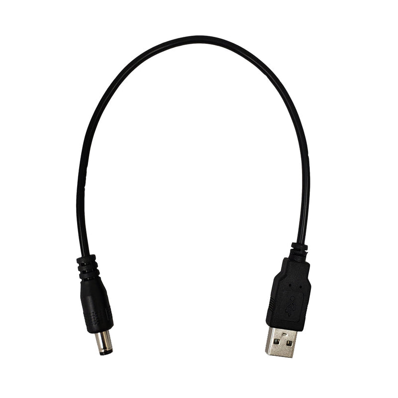 USB A Male to 5.5mm x 2.1mm DC Plug Power Cable