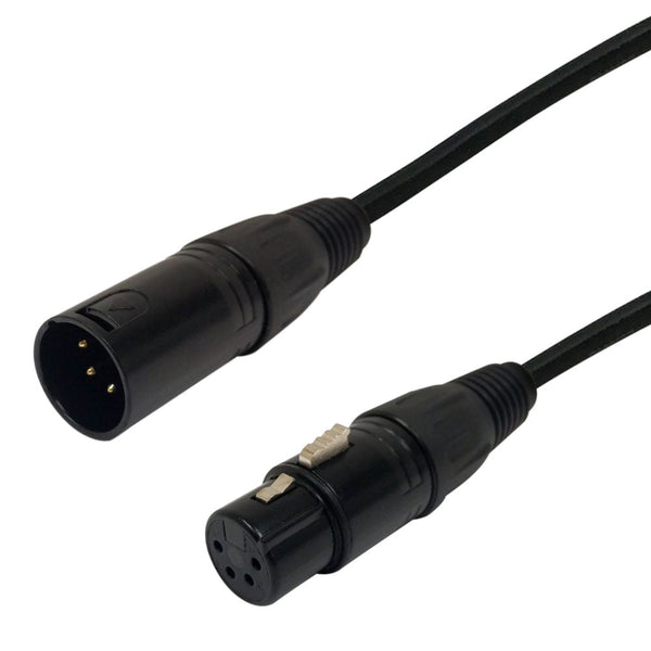 Premium Phantom Cables 4-Pin XLR DMX Male To Female Cable