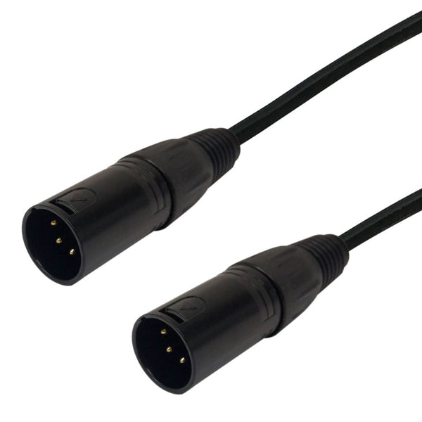 Premium Phantom Cables 4-Pin XLR DMX Male To Male Cable