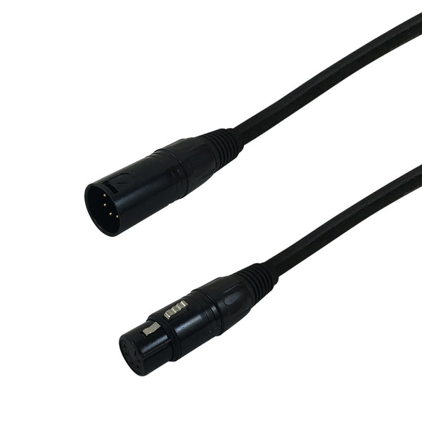 Premium Phantom Cables 5-Pin XLR DMX Male To Female Cable