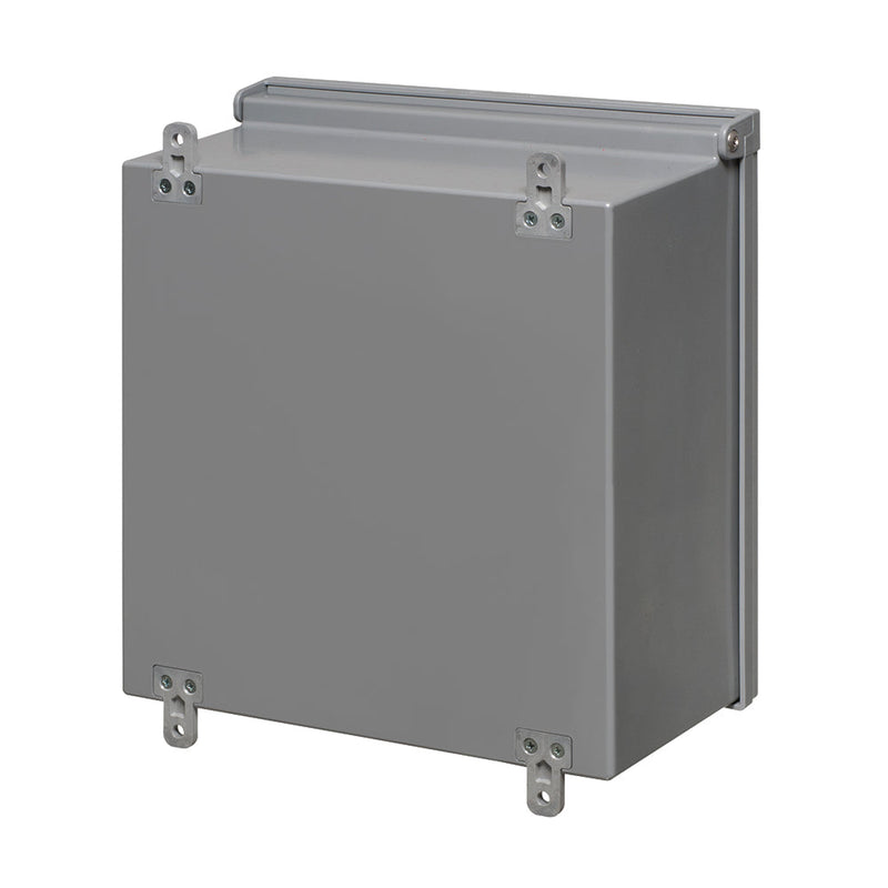 Enclosure Box 12" x 12" x 6", Indoor/Outdoor Non-Metallic, NEMA 3R Rated - Grey