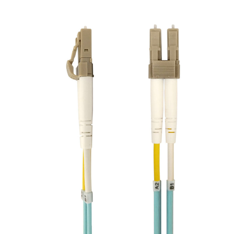 OM3 Multimode Duplex LC/LC 50 Micron - Fiber Optic Patch Cable - 2mm Jacket - OFNP Plenum