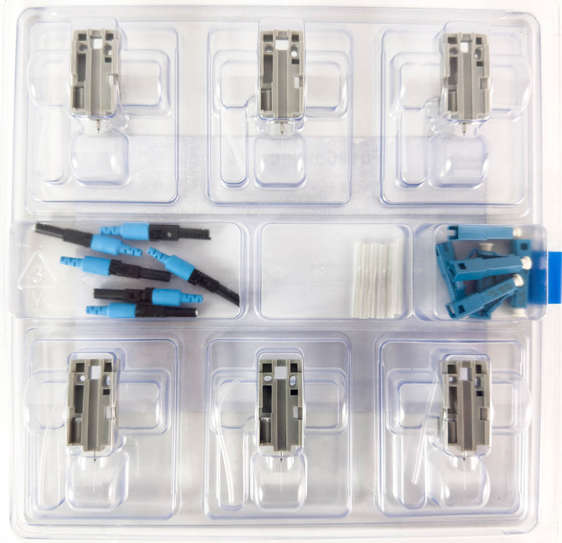 AFL FUSEConnect LC/UPC SM Connector - 900um Blue (6 pack)