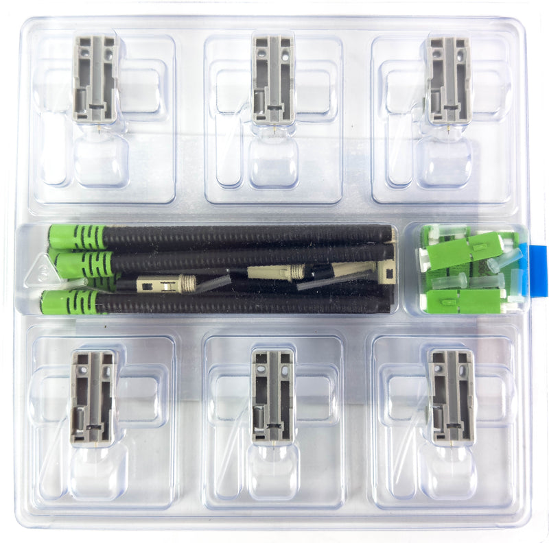 AFL FUSEConnect SC/APC SM Connector - 4.8mm Green (6 pack)