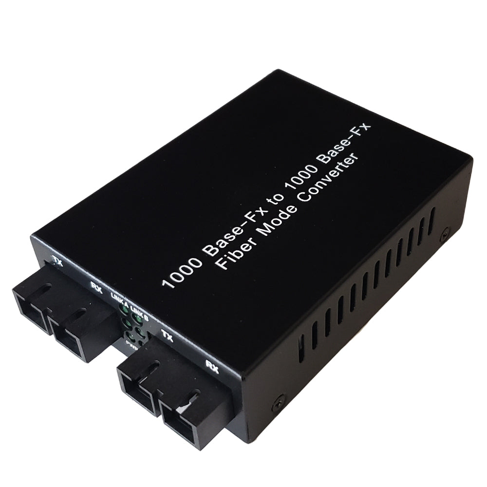 10/100/1000 Multimode to Singlemode Converter (Bi-Directional) 20km SC