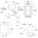 Hammond 8U Vertical Wall Mount Cabinet - Low Profile, 31 inch Height