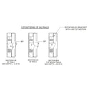 Hammond 8U Vertical Wall Mount Cabinet - Low Profile, 31 inch Height