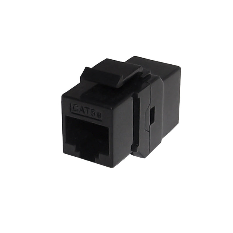 Cat5e RJ45 to Female Keystone Coupler - Black